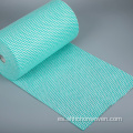 Material ambiental onda verde tela impresa no tejida